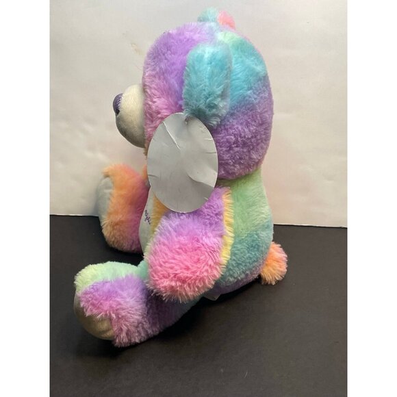 Midway Circus Circus Las Vegas bear 12" plush tye dye stuffed animal toy 2019 - Picture 5 of 11